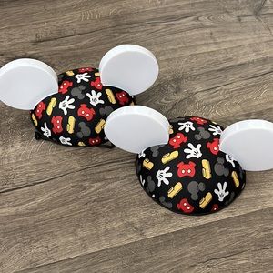 2 Mickey Mouse light up ears!! With chin strap